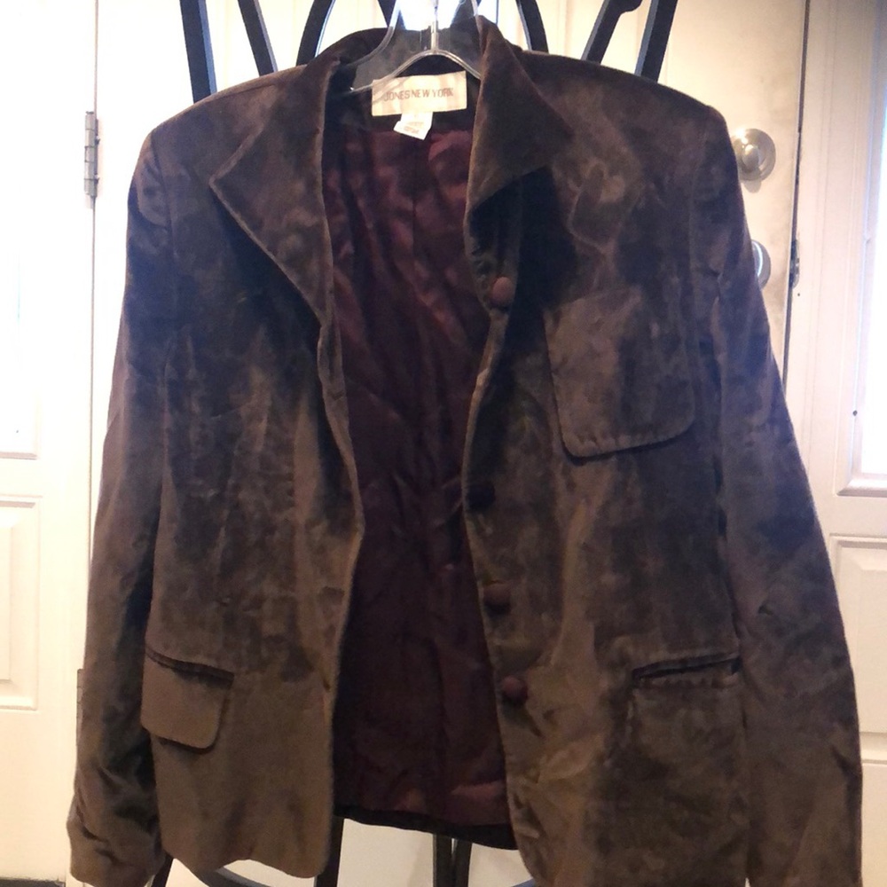 Women's suede blazer
